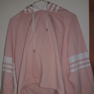 Cute light pink cropped hoodie